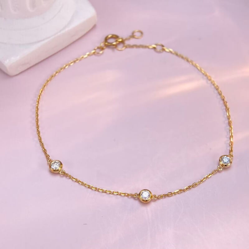9K-Lab-Grown Diamond Bracelet