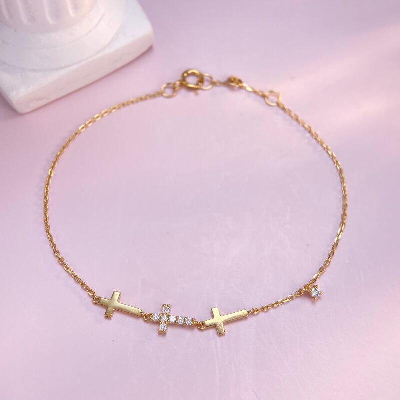 9K-Lab-Grown Diamond Bracelet