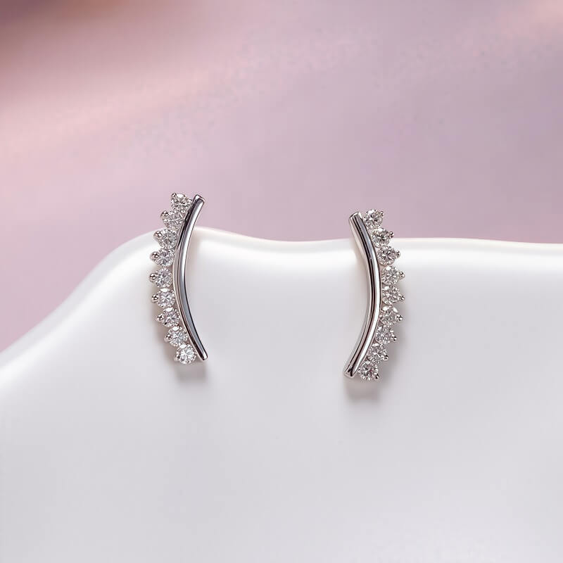 9K-Lab-Grown Diamond Earrings