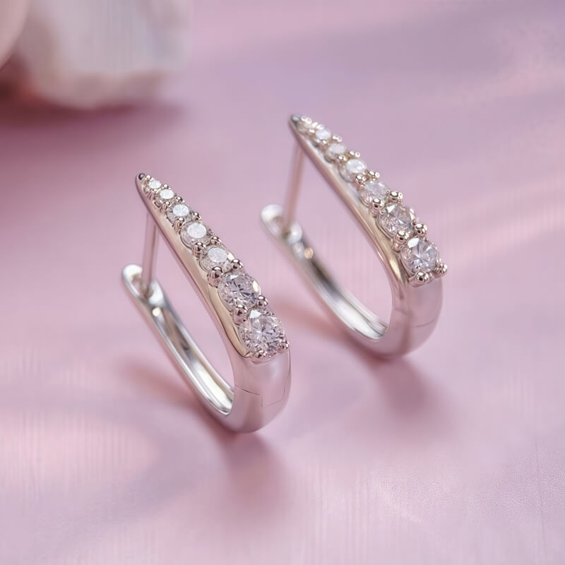 9K-Lab-Grown Diamond Earrings