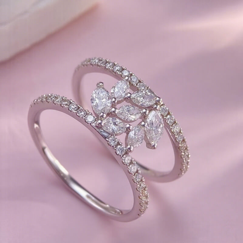 9K-Lab-Grown Diamond Ring