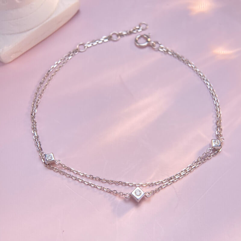 9K-Lab-Grown Diamond Bracelet