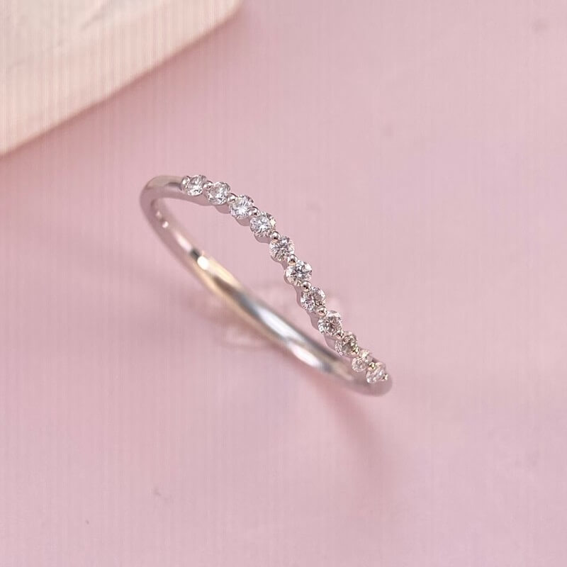 9K-Lab-Grown Diamond Ring