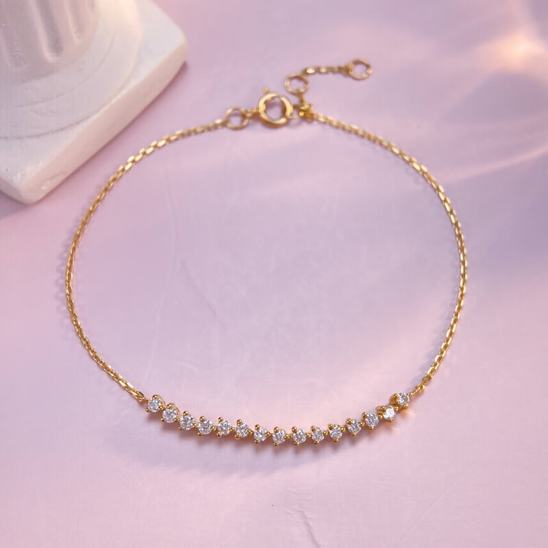 9K-Lab-Grown Diamond Bracelet