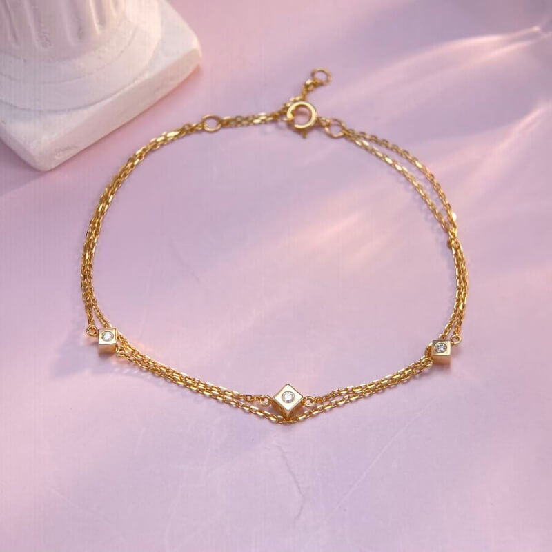 9K-Lab-Grown Diamond Bracelet