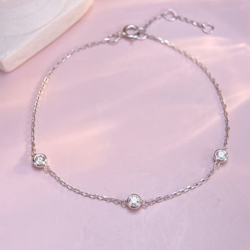 9K-Lab-Grown Diamond Bracelet
