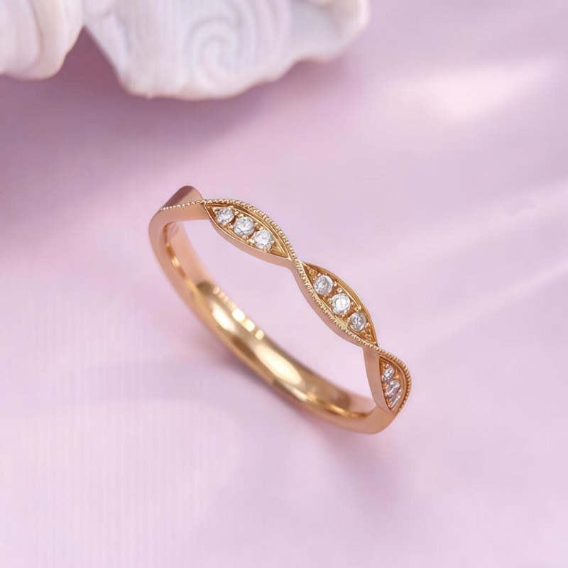 18K-Natural Diamond Ring