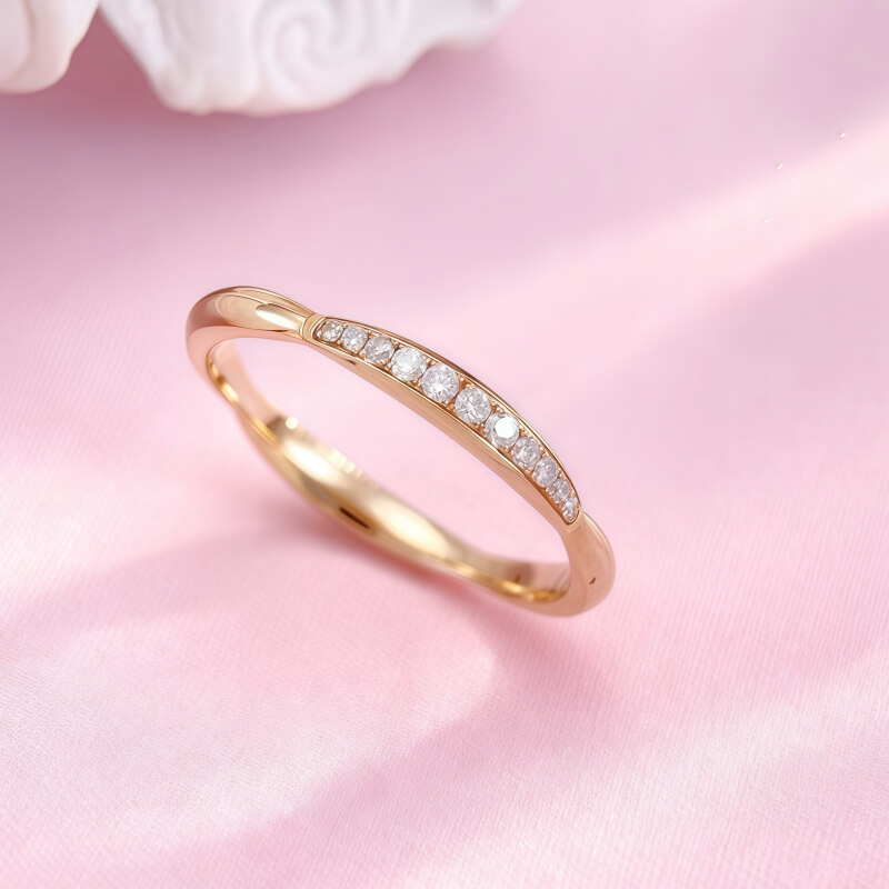 18K-Natural Diamond Ring