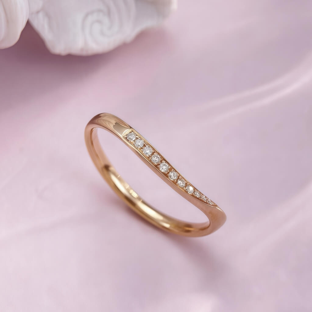18K-Natural Diamond Ring