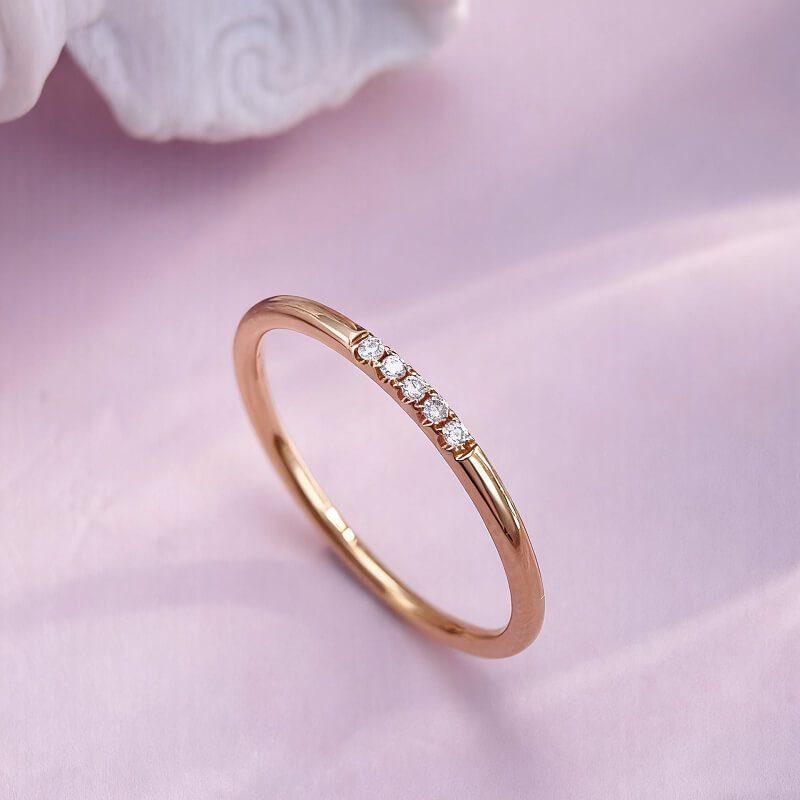 18K-Natural Diamond Ring