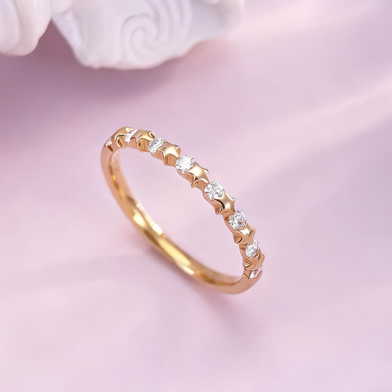 18K-Natural Diamond Ring