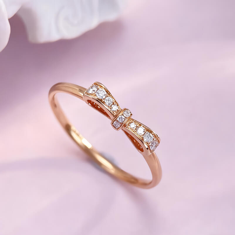 18K-Natural Diamond Ring