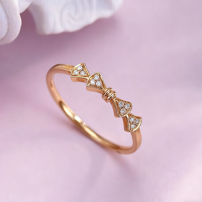 18K-Natural Diamond Ring