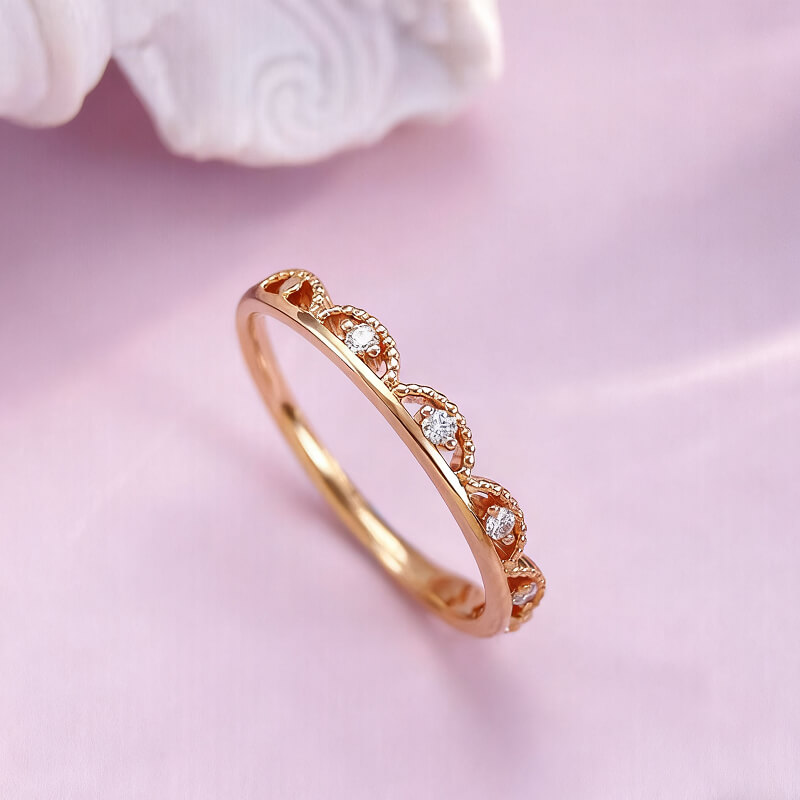 18K-Natural Diamond Ring