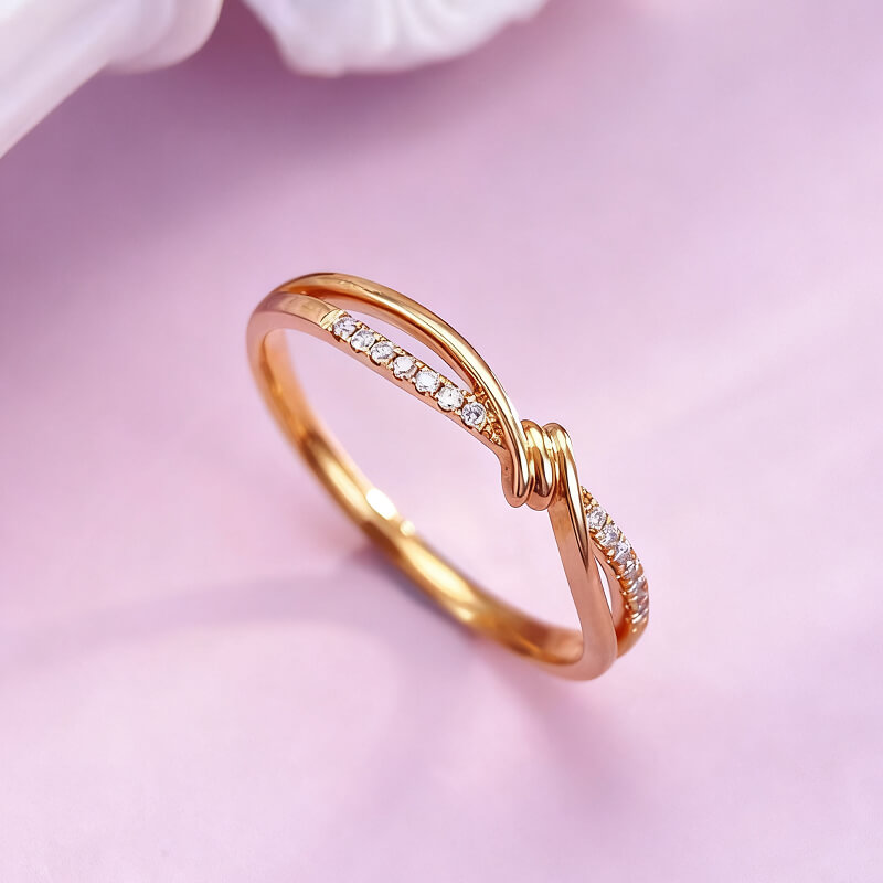 18K-Natural Diamond Ring