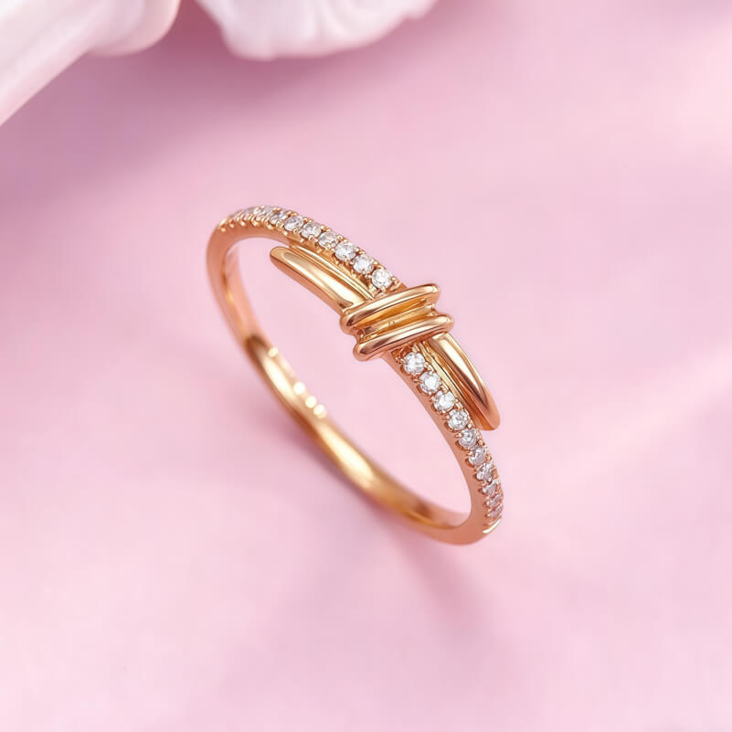 18K-Natural Diamond Ring