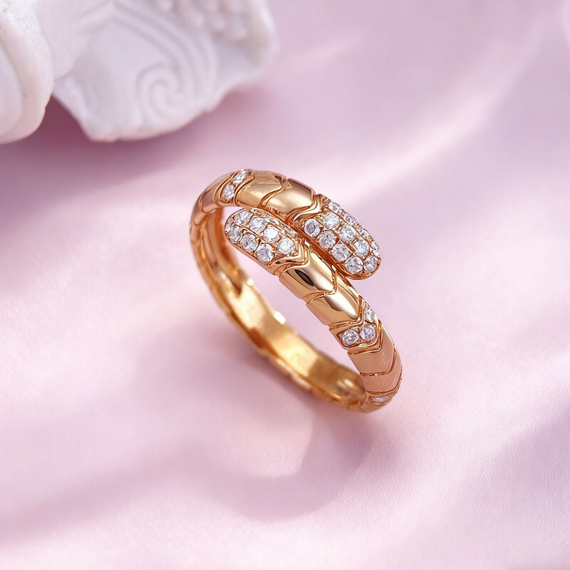 18K-Natural Diamond Ring