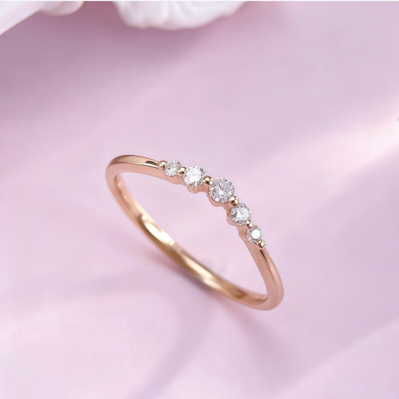 18K-Natural Diamond Ring