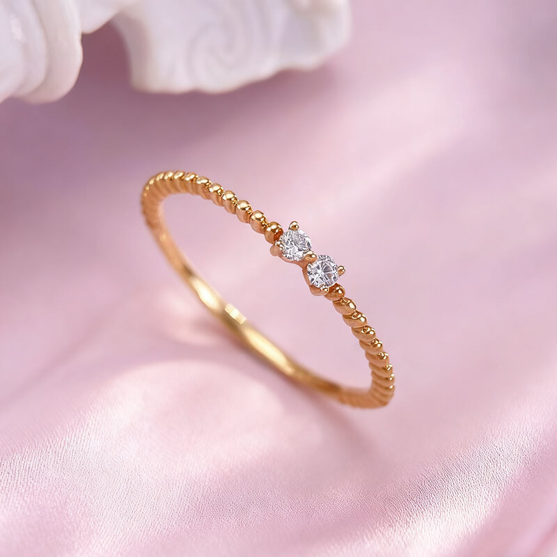 18K-Natural Diamond Ring