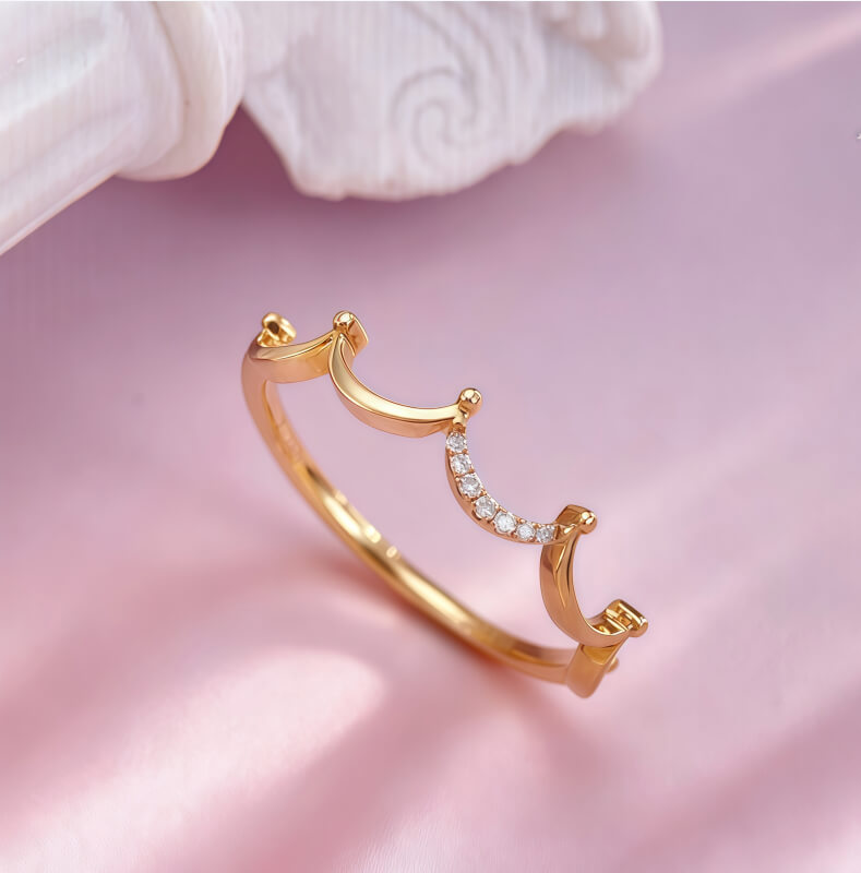 18K-Natural Diamond Ring