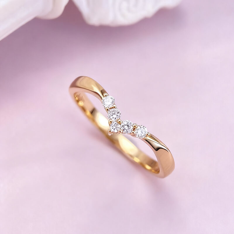 18K-Natural Diamond Ring