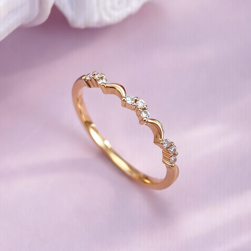 18K-Natural Diamond Ring