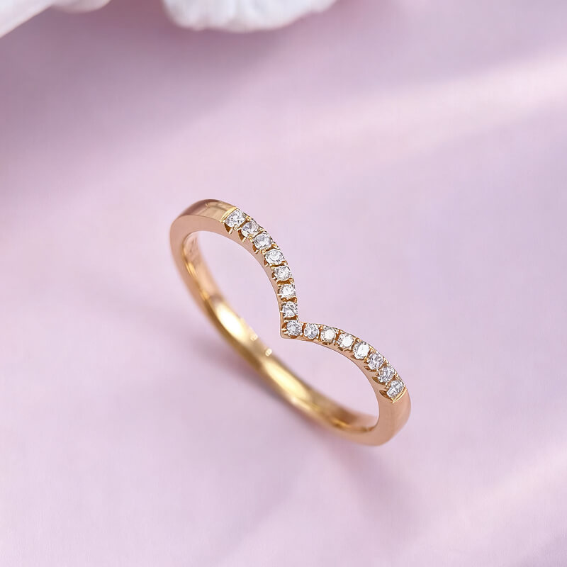 18K-Natural Diamond Ring