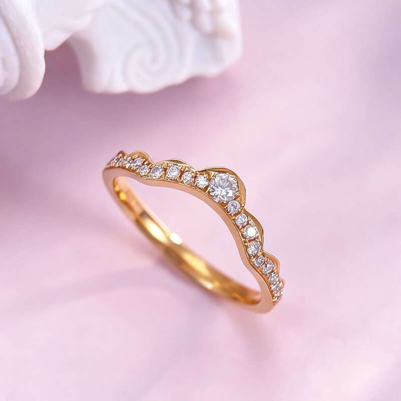 18K-Natural Diamond Ring