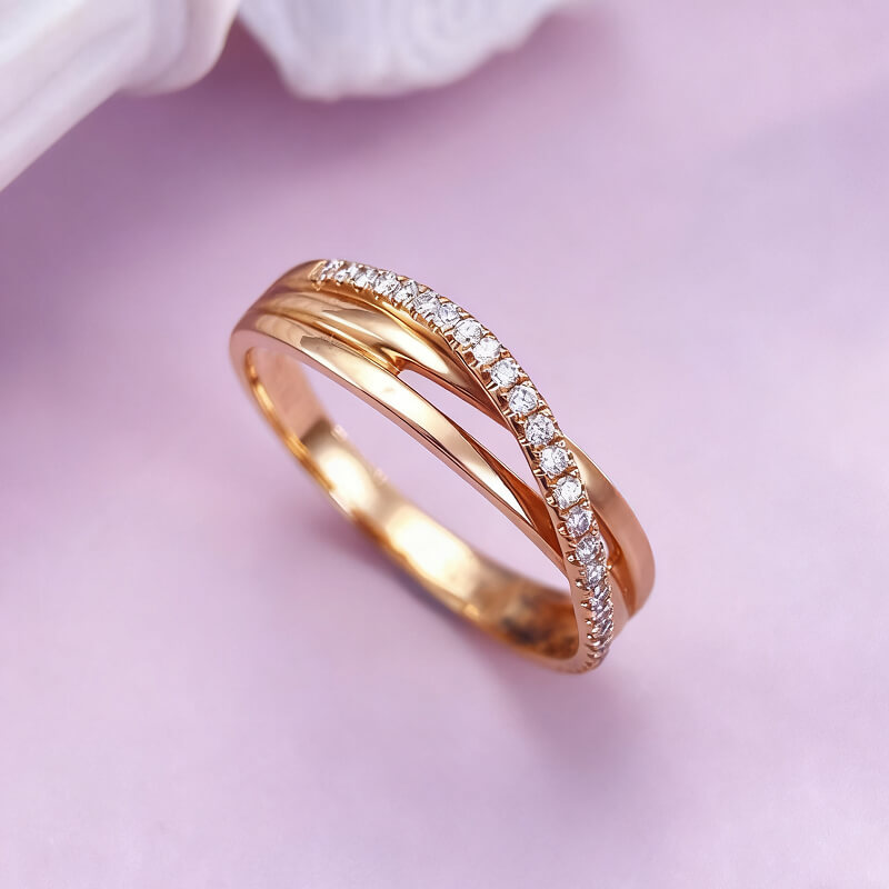 18K-Natural Diamond Ring