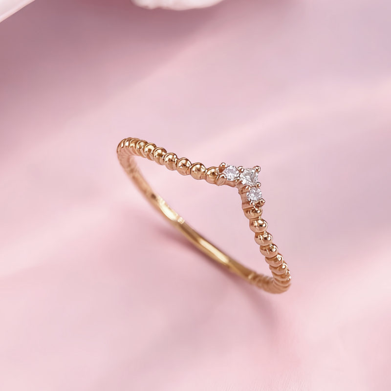 18K-Natural Diamond Ring