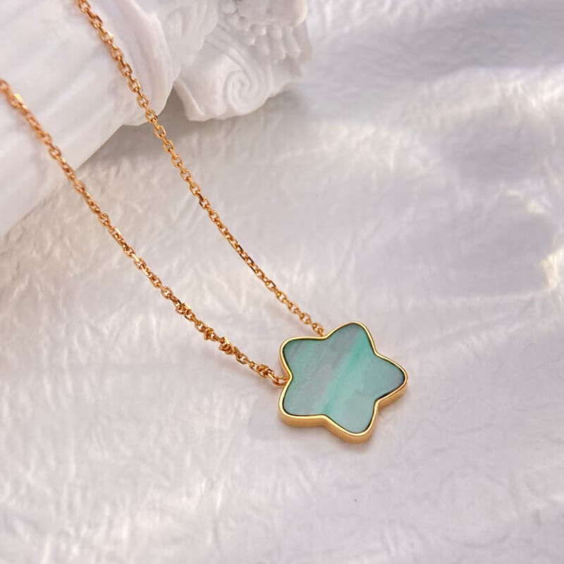 18K-Malachite Necklace CNC