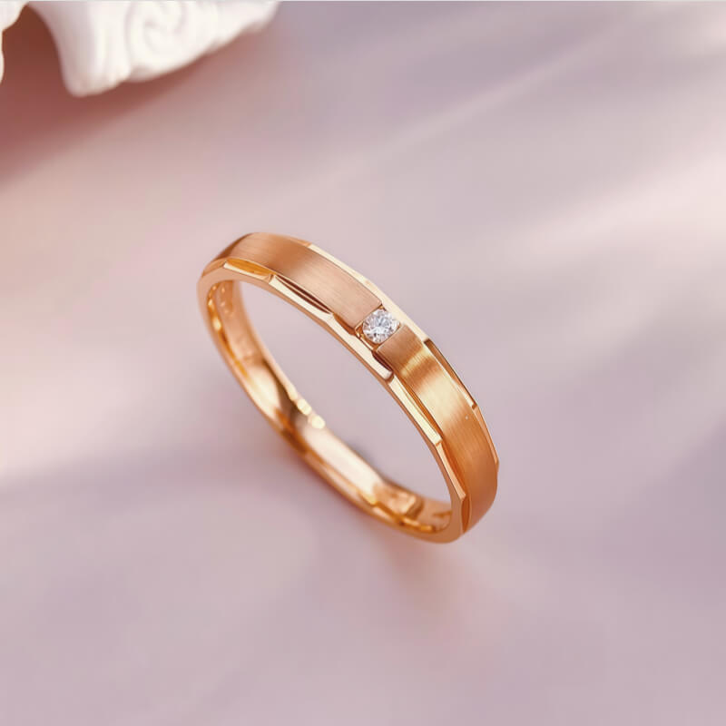 18K-Natural Diamond Couple Rings(Man)