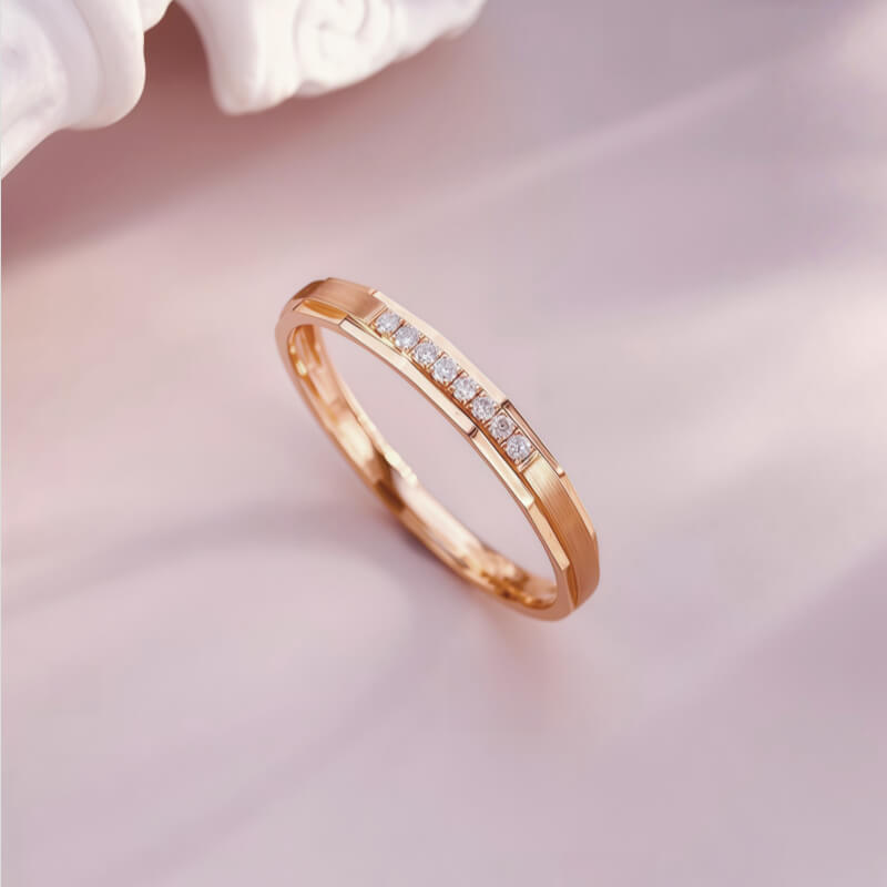 18K-Natural Diamond Couple Rings(Woman)