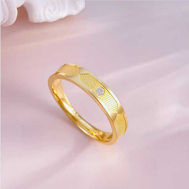 18K-Natural Diamond Couple Rings(Man)