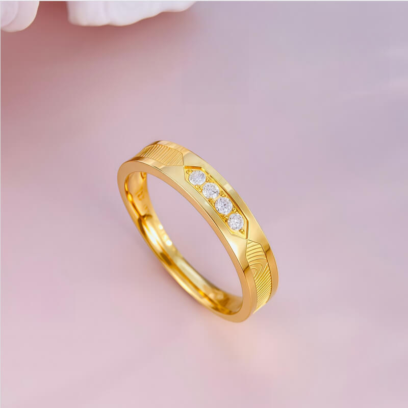 18K-Natural Diamond Couple Rings(Woman)