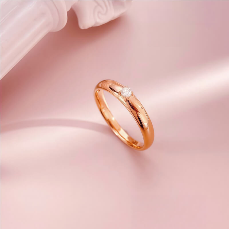18K-Natural Diamond Couple Rings(Woman)