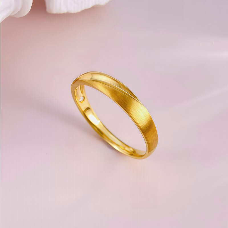 18K-Natural Diamond Couple Rings(Man)