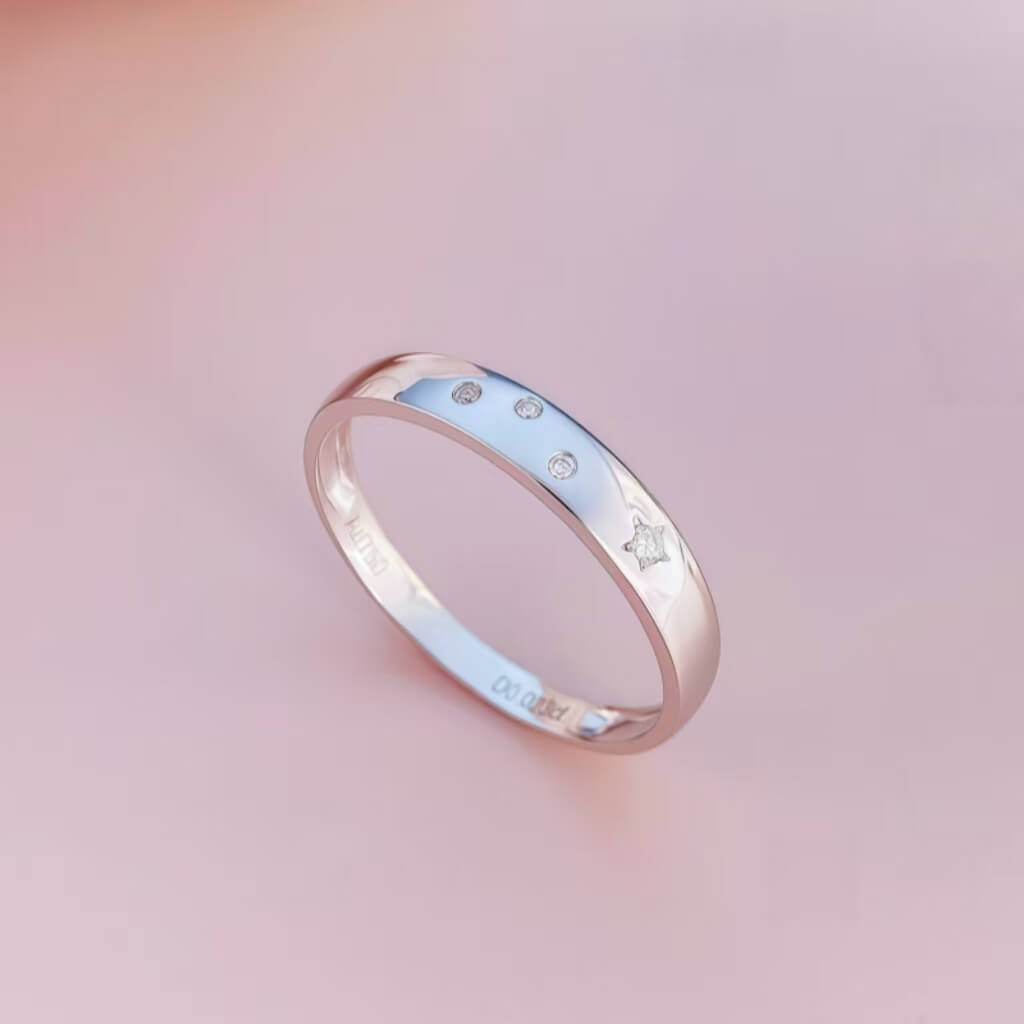 18K-Natural Diamond Couple Rings(Woman)