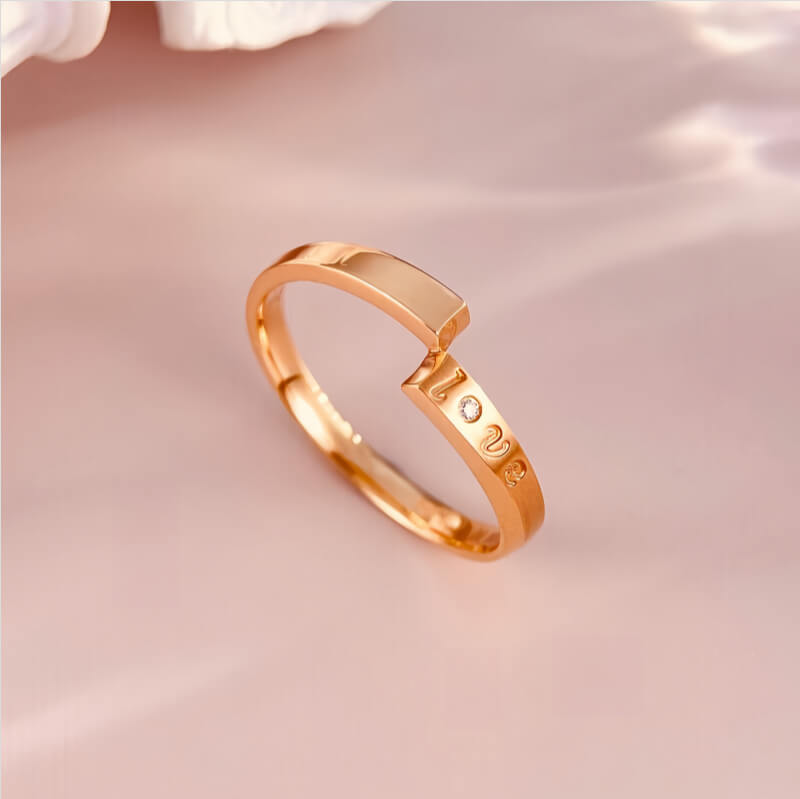 18K-Natural Diamond Couple Rings(Man)