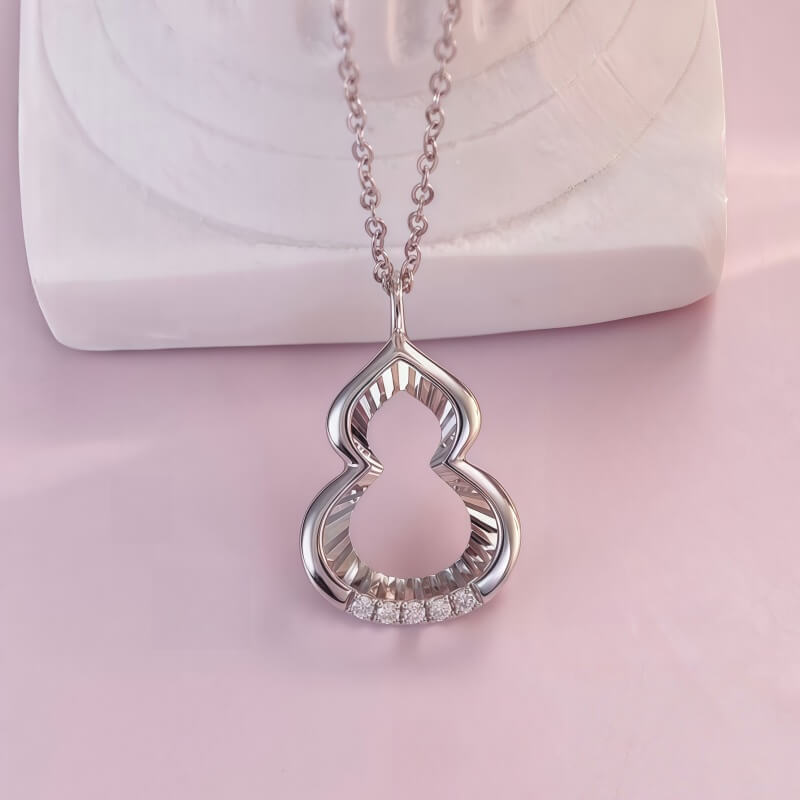 18K-Natural Diamond Necklace 