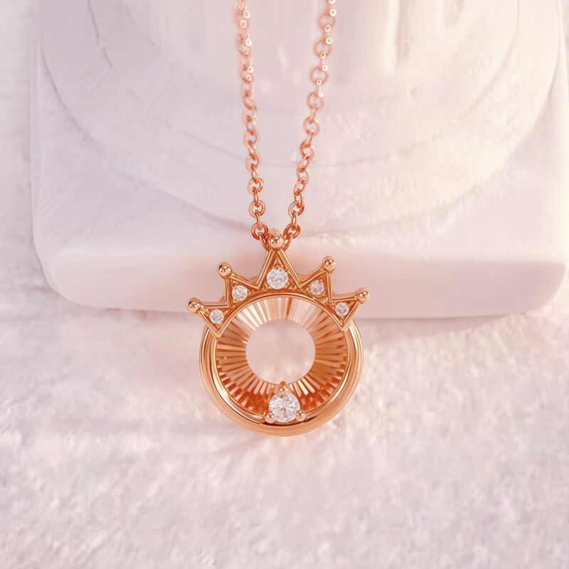 18K-Natural Diamond Necklace 