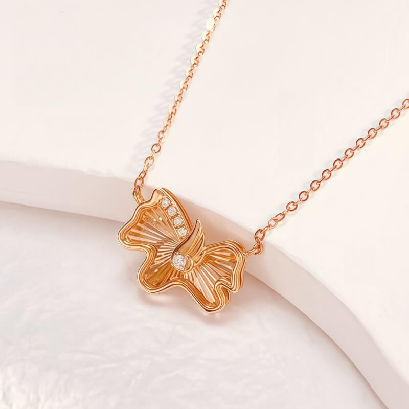 18K-Natural Diamond Necklace 