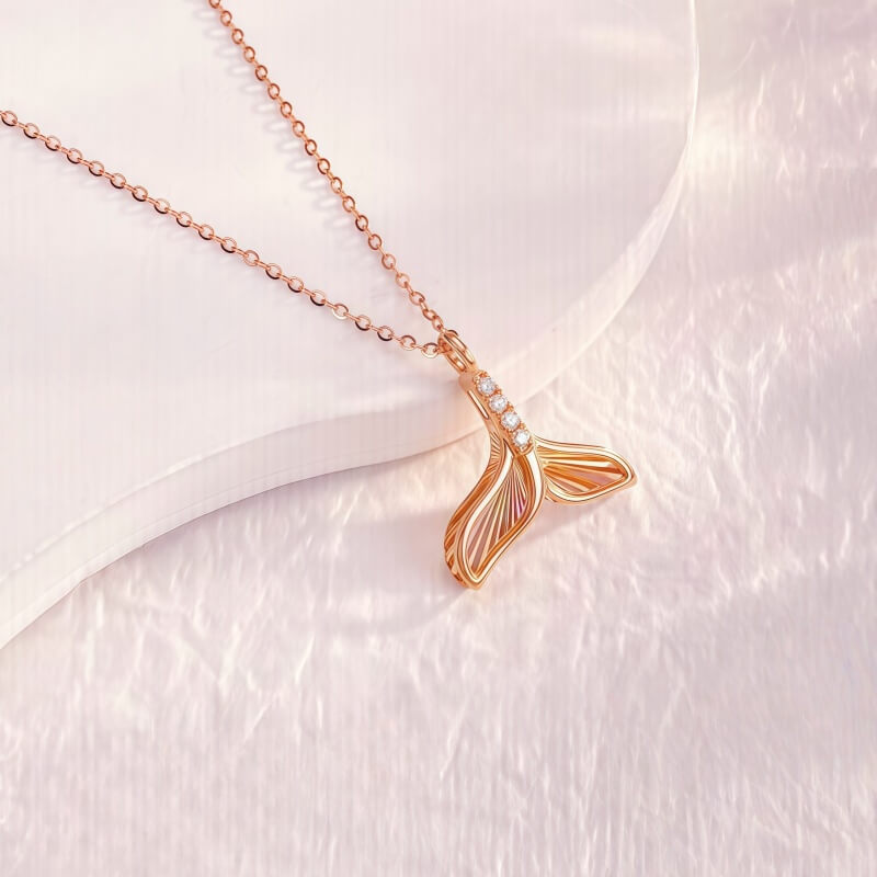 18K-Natural Diamond Necklace 