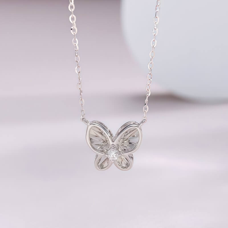 18K-Natural Diamond Necklace 