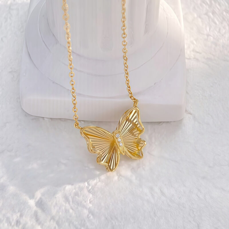 18K-Natural Diamond Necklace 