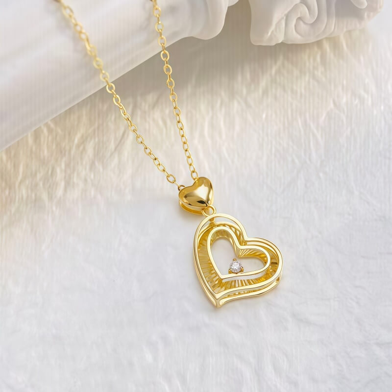 18K-Natural Diamond Necklace 