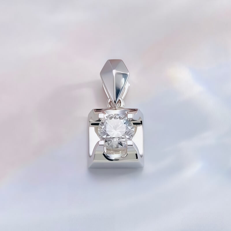 18K-Natural Diamond Pendant