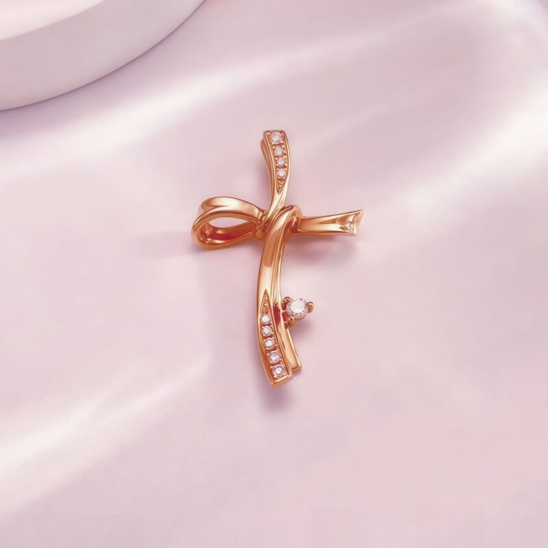 18K-Natural Diamond Pendant