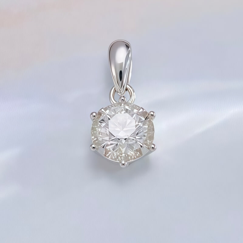 18K-Natural Diamond Pendant