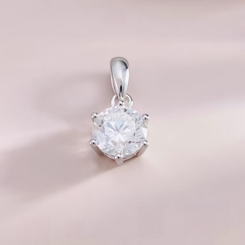 9K-Lab-Grown Diamond Pendant